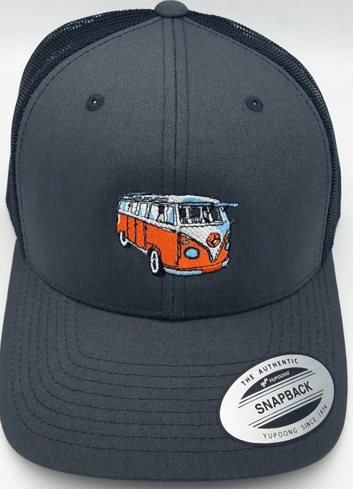 Microbus Trucker Hat Charcoal/Black